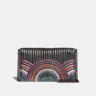 Coach Callie Foldover Chain Clutch With Colorblock Deco Quilting And Rivets