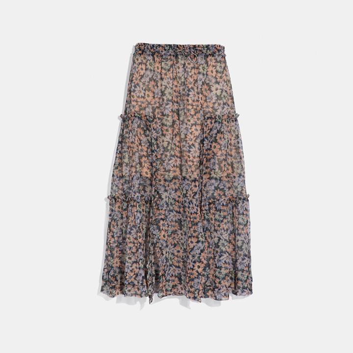 Coach Long Skirt With Front Slits