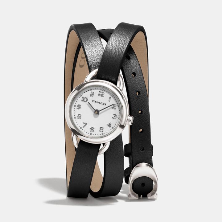 Coach Dree Stainless Steel Wrap Watch