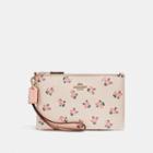 Coach Small Wristlet With Floral Bloom Print
