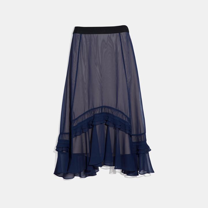 Coach Long Tiered Skirt