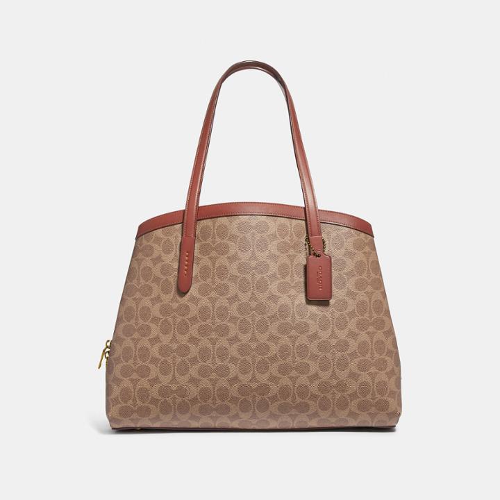 Coach Charlie Carryall 40 In Signature Canvas