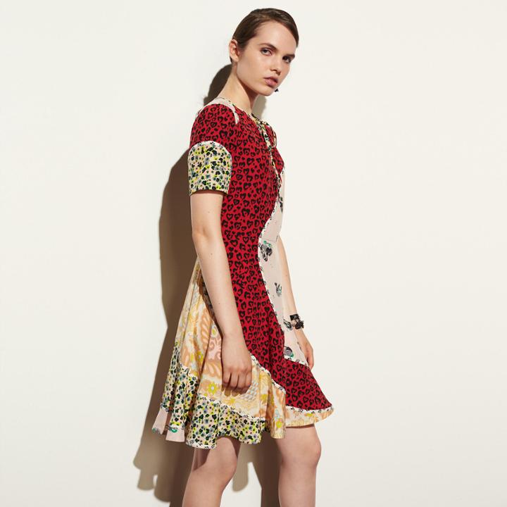 Coach Circular Patchwork Dress
