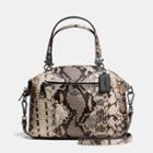 Coach Prairie Satchel In Pieced Exotic Embossed Leather