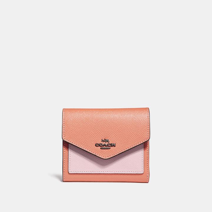 Coach Small Wallet With Printed Interior