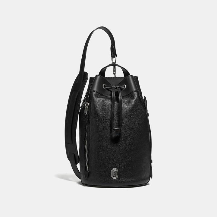 Coach Drawstring Crossbody With Patch