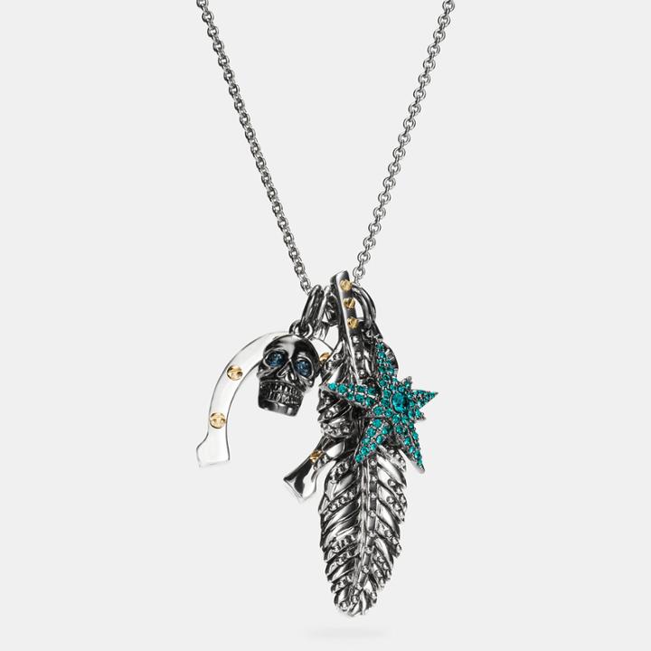 Coach Long Western Charm Mix Necklace