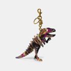 Coach Rexy Bag Charm In Signature Canvas With Kaffe Fassett Print