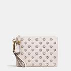 Coach Turnlock Wristlet 30 In Glovetanned Leather With Whipstitch Eyelet