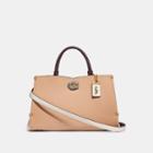 Coach Mason Carryall In Colorblock With Snakeskin Detail