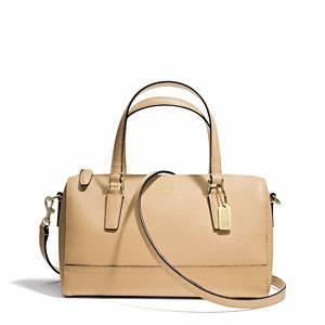 Coach - Saffiano Leather Mini Satchel Li/tan