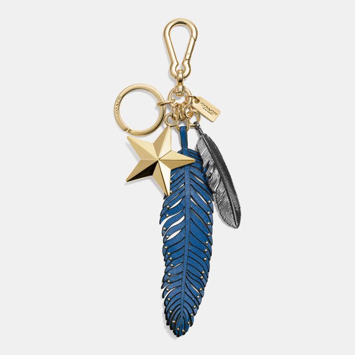 Coach Multi Feathers And Star Bag Charm