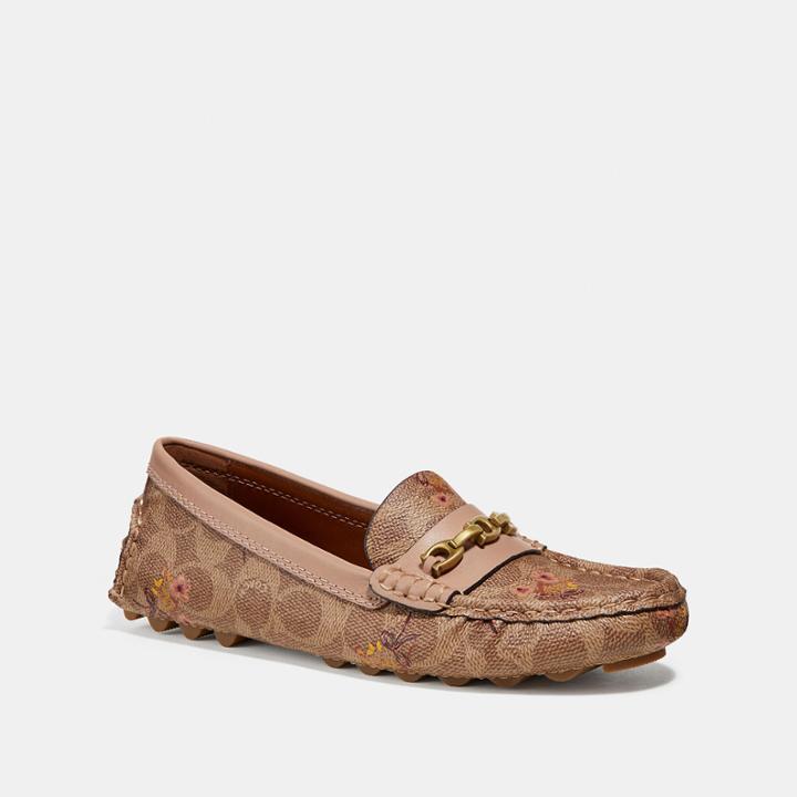Coach Crosby Driver With Floral Bow Print