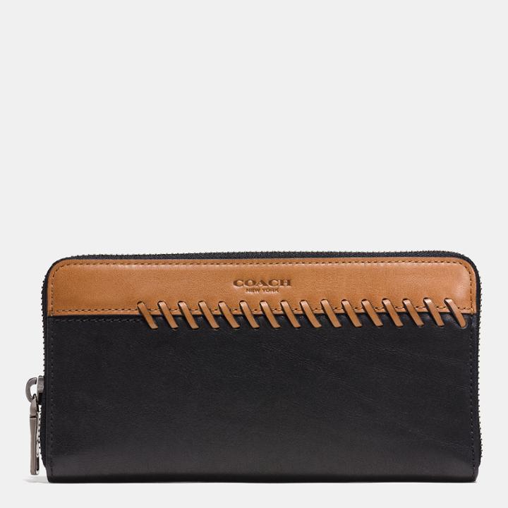 Coach Rip And Repair Accordion Wallet In Sport Calf Leather