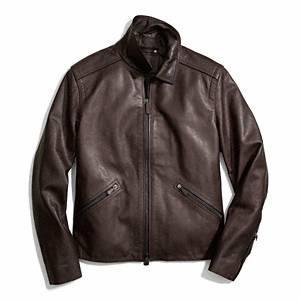 Coach - York Leather Jacket Mahogany M