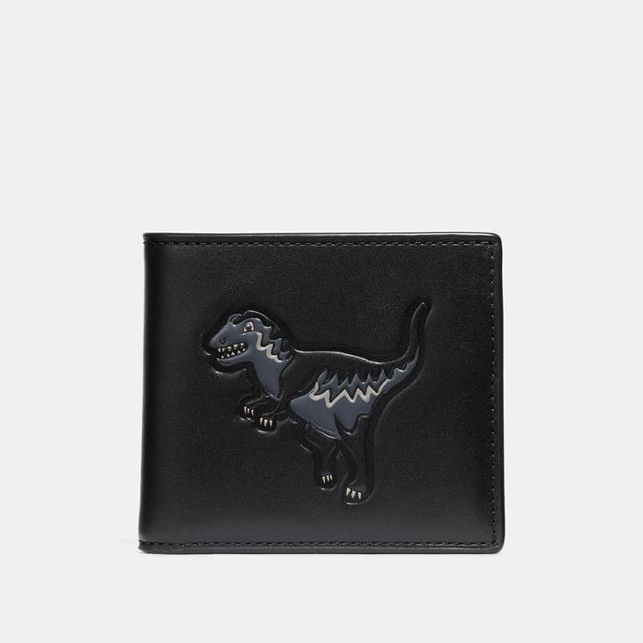 Coach Double Billfold Wallet With Rexy