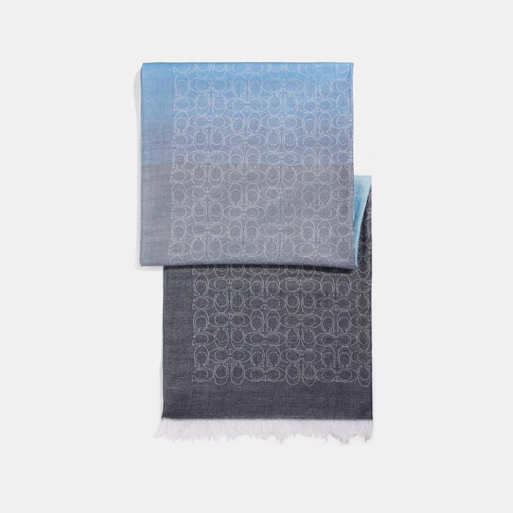Coach Signature Ombre Bicolor Stole