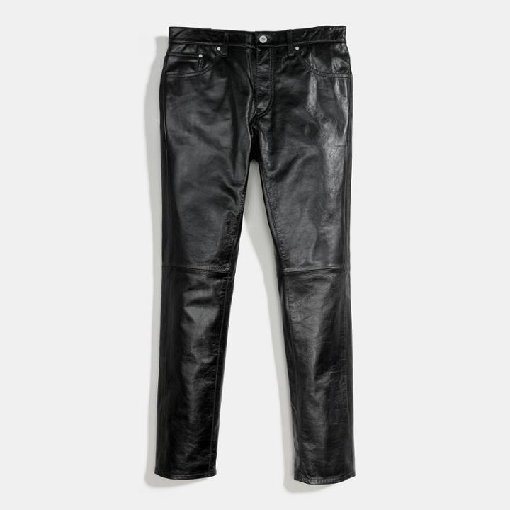 Coach Leather Jeans