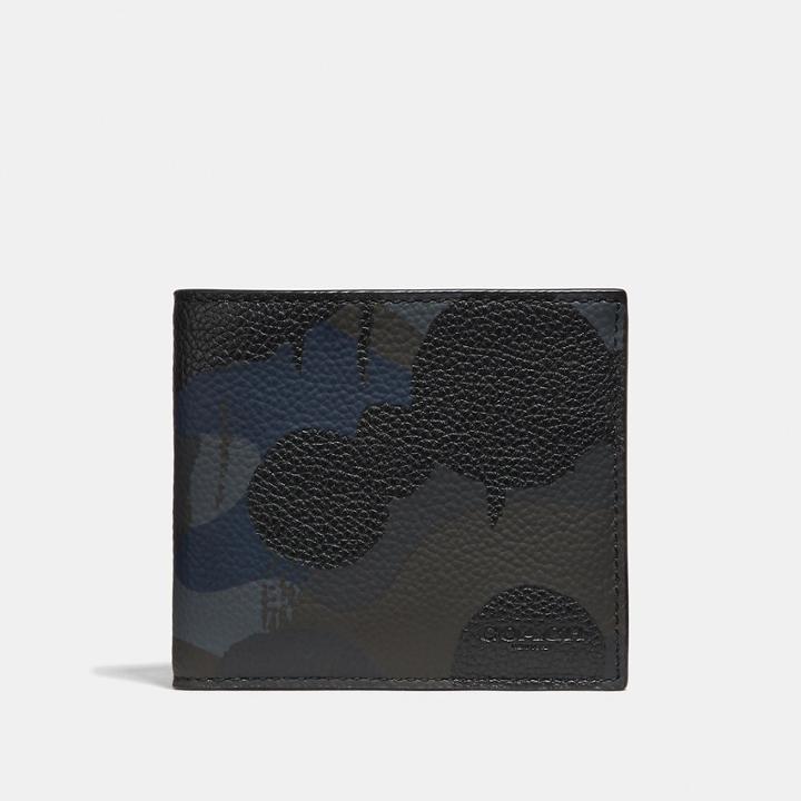 Coach Double Billfold Wallet With Wild Beast Print