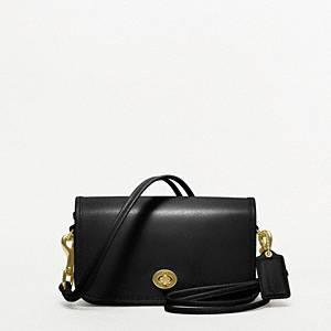 Coach Classics Leather Shoulder Purse B4 Navy