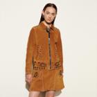 Coach Suede Jacket With Studs
