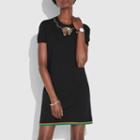 Coach Crystal Embellished Sweater Dress