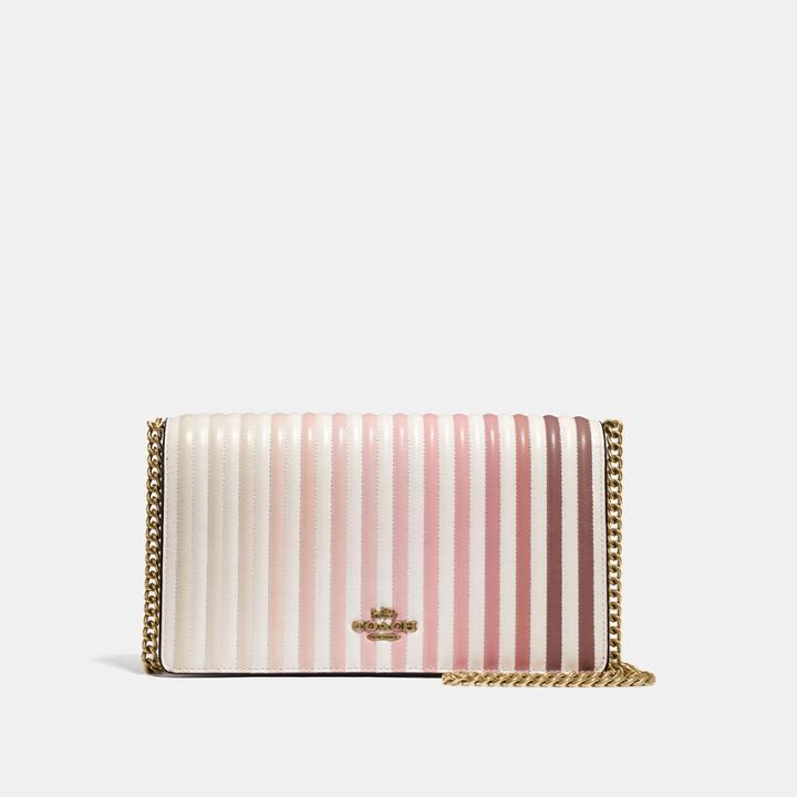 Coach Callie Foldover Chain Clutch With Ombre Quilting