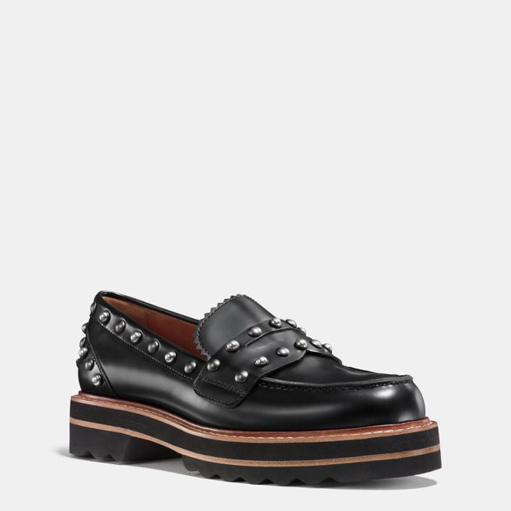 Coach Lenox Loafer With Rivets