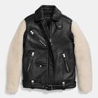 Coach Sheepskin Sleeve Jacket