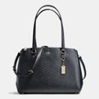 Coach Stanton Carryall In Stamped Snakeskin Leather