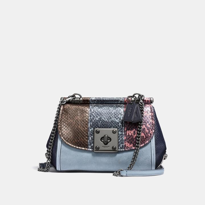 Coach Drifter Crossbody In Striped Mixed Snake