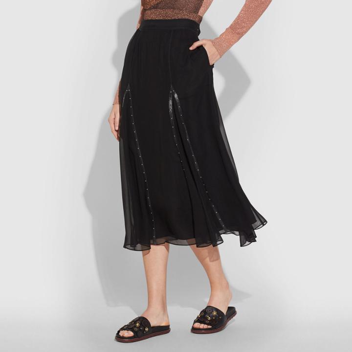 Coach Prairie Rivets Long Skirt