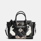 Canyon Quilt Coach Swagger 27 Carryall In Exotic Embossed Leather