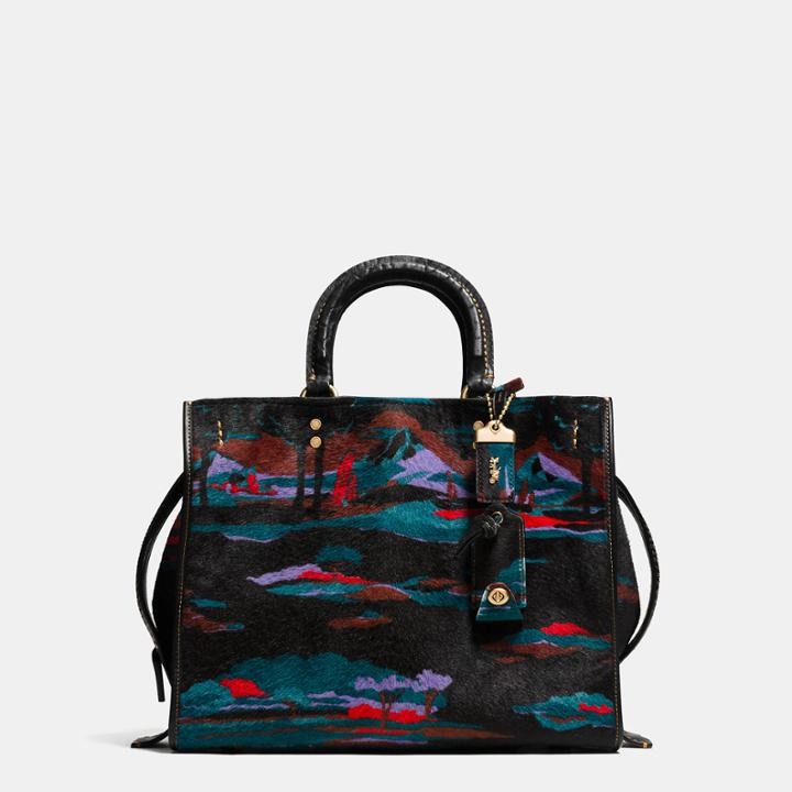 Coach Rogue Bag In Printed Haircalf