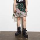 Coach Mixed Print Circle Skirt