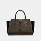 Coach Troupe Carryall 35 In Colorblock With Snakeskin Detail