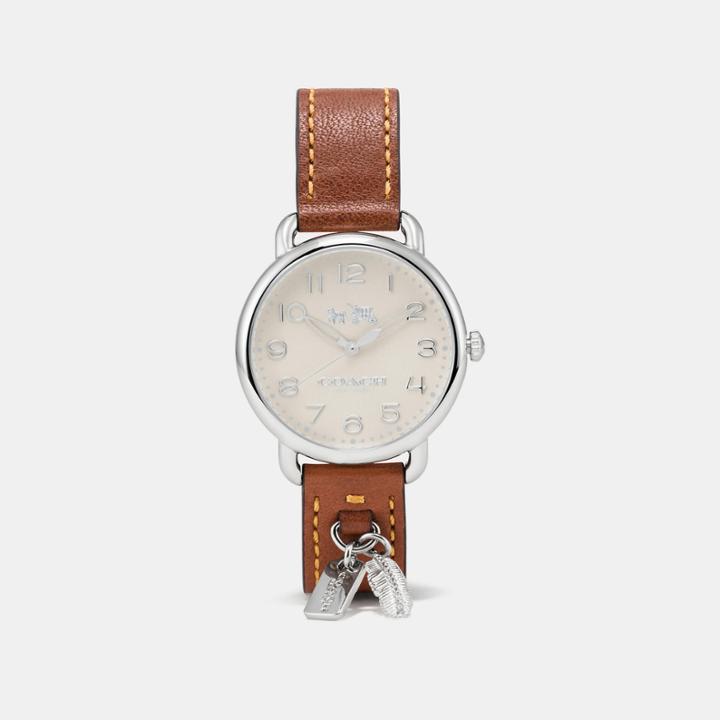 Coach Delancey Watch With Feather Charm