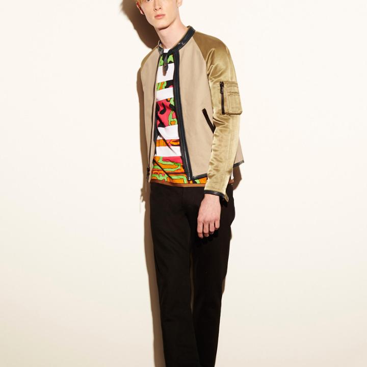 Coach 1941 Mixed Fabric Racer Jacket