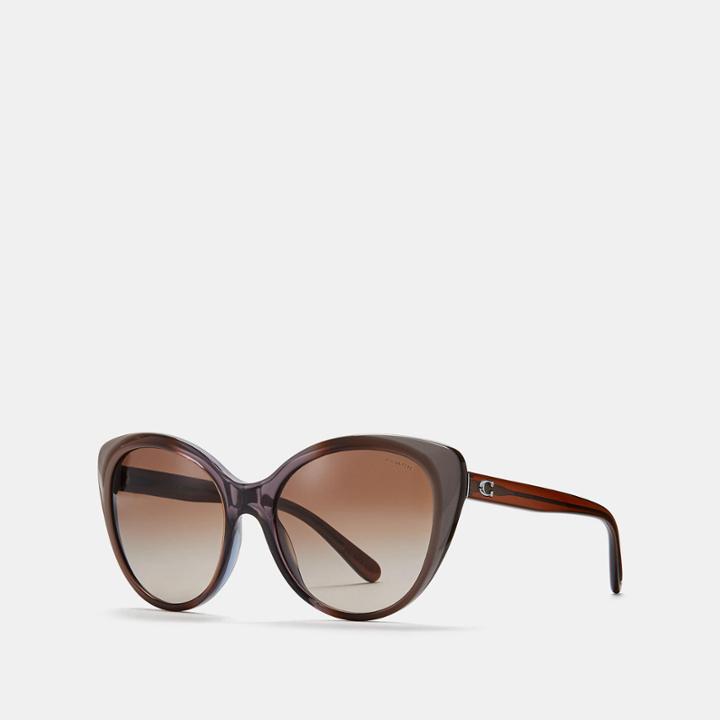 Coach Beveled Edge Cat Eye Sunglasses