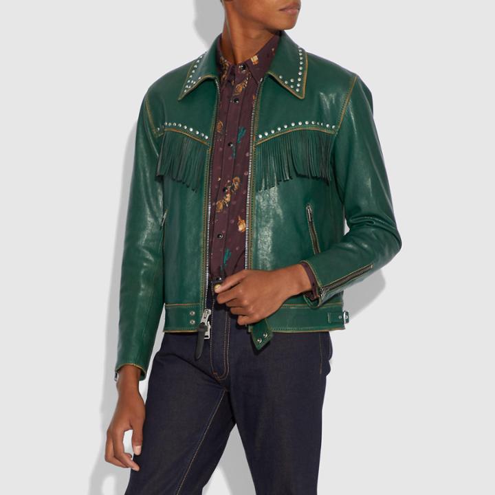 Coach Western Embellished Jacket