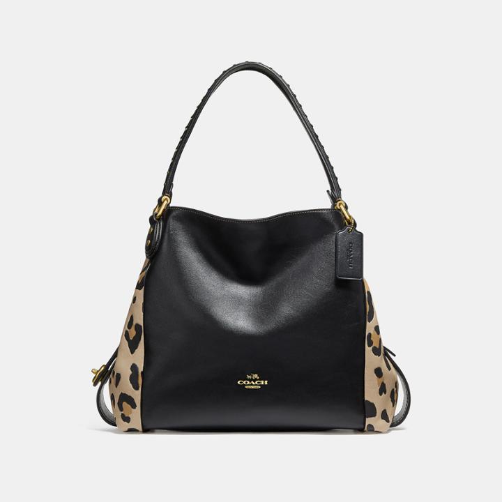 Coach Edie Shoulder Bag 31 With Embellished Leopard Print
