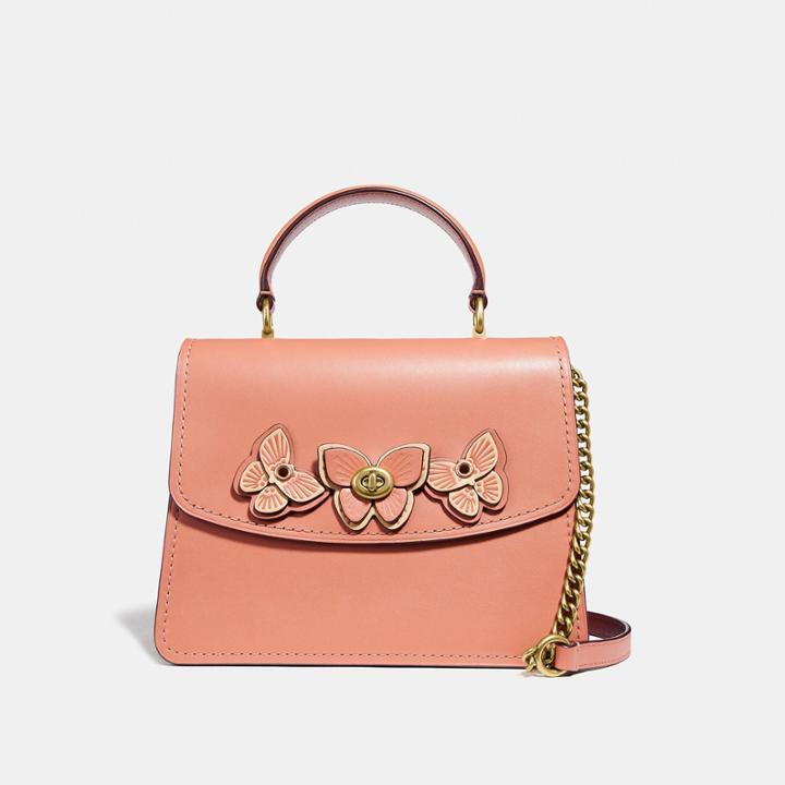 Coach Parker Top Handle With Butterfly Applique