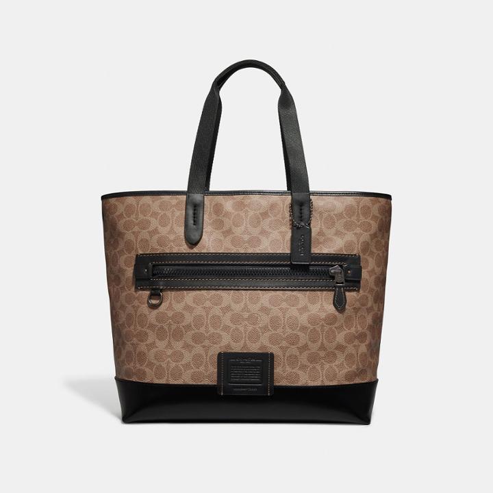 Coach Academy Tote In Signature Canvas