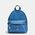 Coach Mini Campus Backpack In Polished Pebble Leather