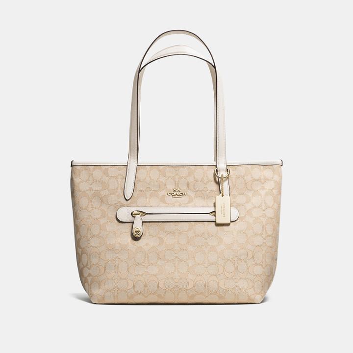 Coach Taylor Tote In Signature Jacquard