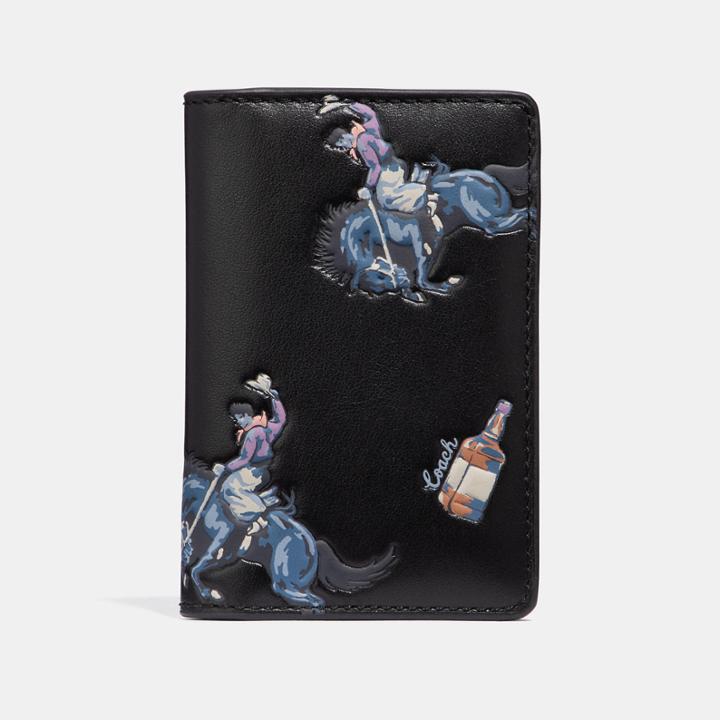Coach Card Wallet With Rodeo Print