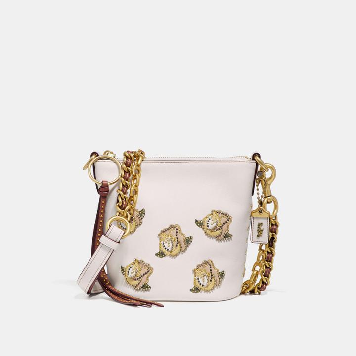 Coach Duffle 12 With Rose Applique
