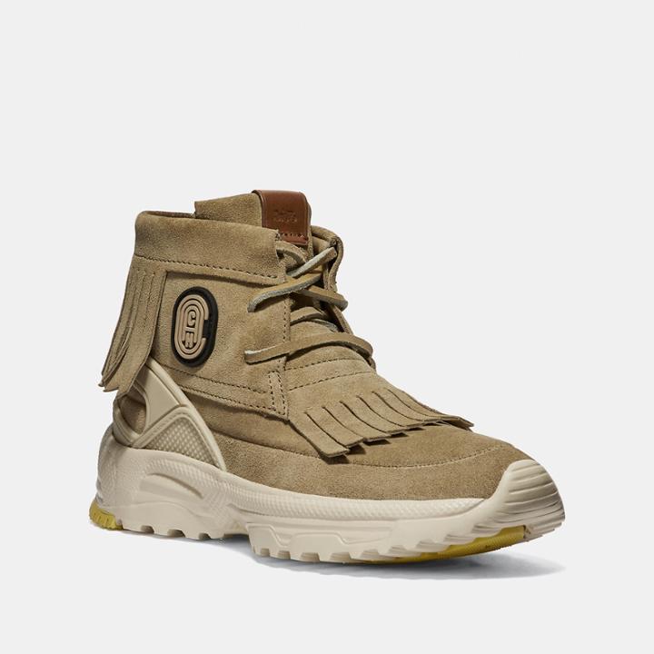 Coach Fringe Moccasin Sneaker With Patch