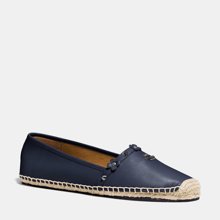 Coach Rain Floral Rivets Flat