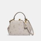 Coach Disney X Coach Frame Bag 23 With Dalmatian Floral Print